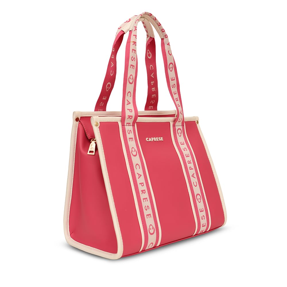 Caprese TRINITY TOTE MEDIUM FUCHSIA SOLID WOMEN'S OFFICE HANDBAG