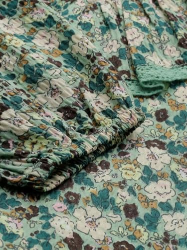 Girls Green Print Casual Top