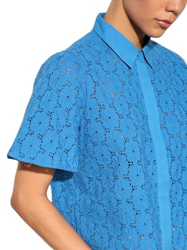ONLY Women's Boxy Blue Shirt