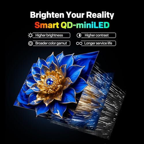 coocaa 164 cm (65 inches) 4K Ultra HD Smart Mini LED QLED Google TV 65MINI75Q