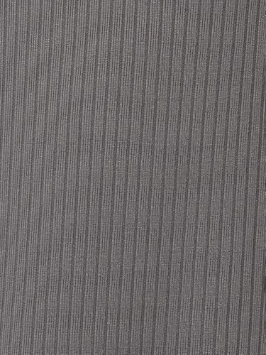 Max Women Ribbed Wide Leg Trousers (Grey_M)