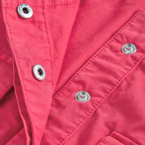 Hopscotch Girls Red Sleeveless 2-Pc Cotton Twill Cargo Blouse & Skirt For Ages (6-7 Years)