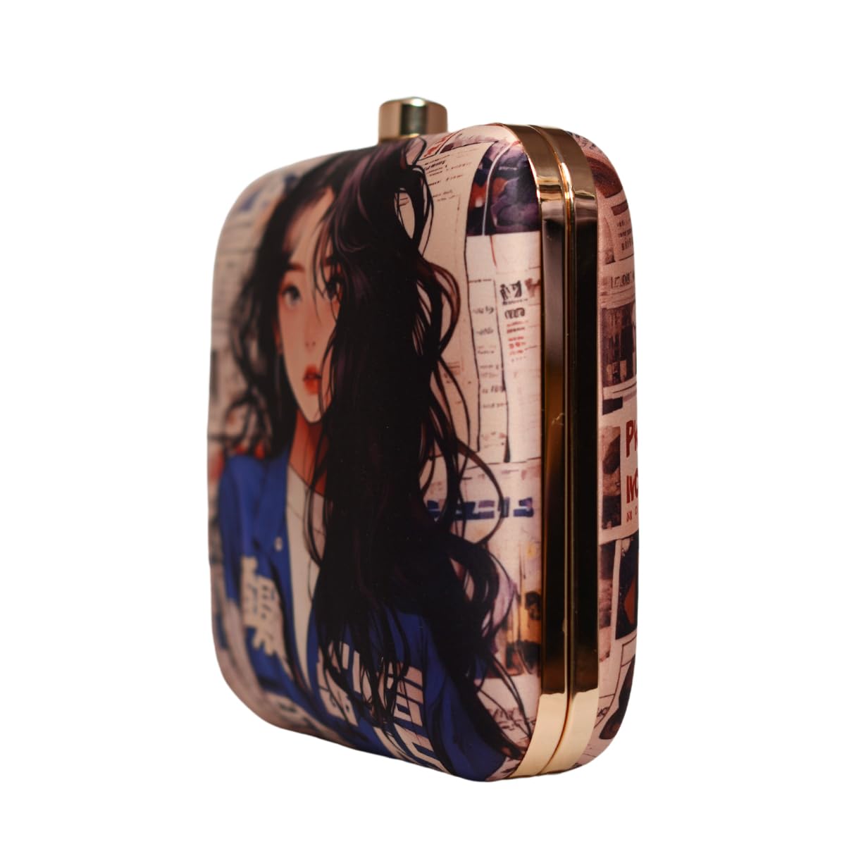 Artklim Anime Girl Printed Clutch