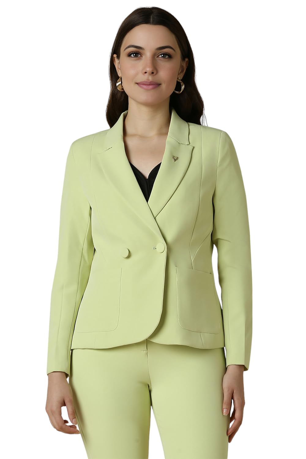 Allen Solly Women's Blazer (AHBZWRGF911342_Green