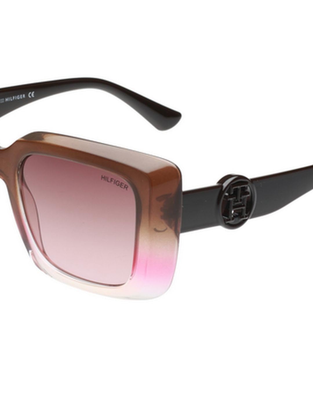 Tommy Hilfiger Sunglasses | Brown Lens | Brown Frame | Full Rim Square Shape Branded Latest and Stylish Non Polarized Eyewear | 100% UV Protection | Women Sunglasses| Size Medium | TH 1593 C5 52