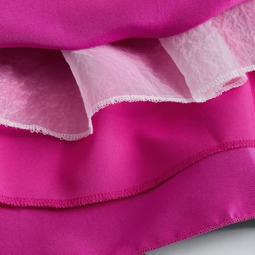 Hopscotch Girls Floral Applique Bow Dress in Pink Color for Age (5-6 Years)