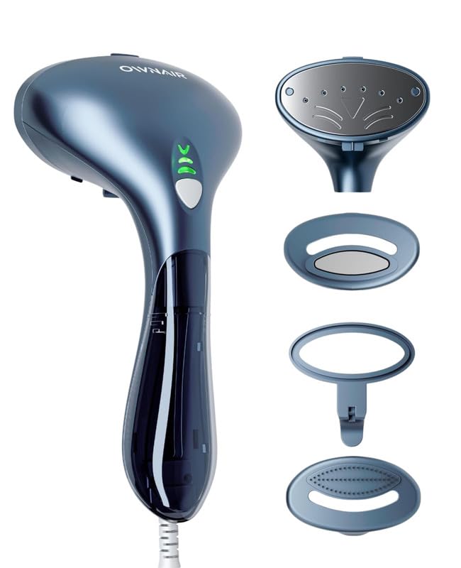 OWNAIR Handheld Garment Steamer for clothes, steam iron press, easy vertical horizontal steaming, steamer for ironing clothes, 24g/min high steam 1800 Watt, 110 ml, 15-sec Fast Heat
