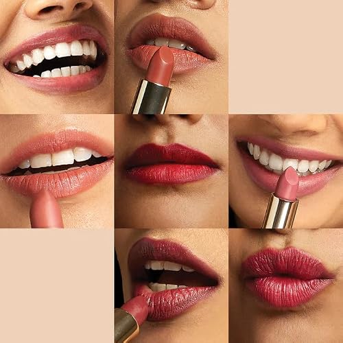 RAS Luxury Oils Lumiere Satin Matte Lipstick | 8-Hr long stay Creamy Matte, Non-Drying, Lightweight & Pigmented | Natural infusion of Argan & Avocado | Vegan, Cruelty-Free (Riviera Red)