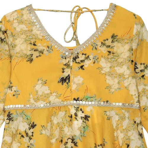 BIBA GIRL PRINTED RELAXED KID(KW5085_YELLOW_9)