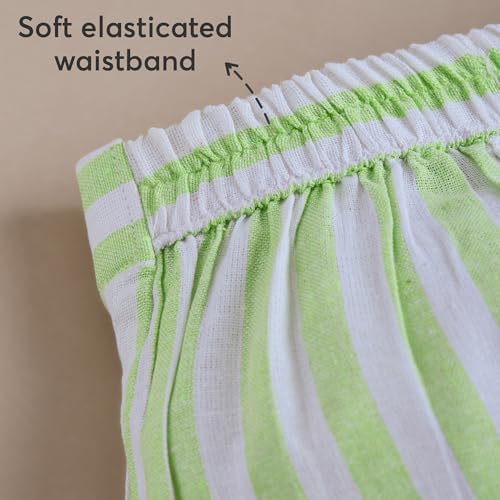 Hoscotch Girls Stripes Grey Sleeveless Pant Set For Ages (2-3 Years)