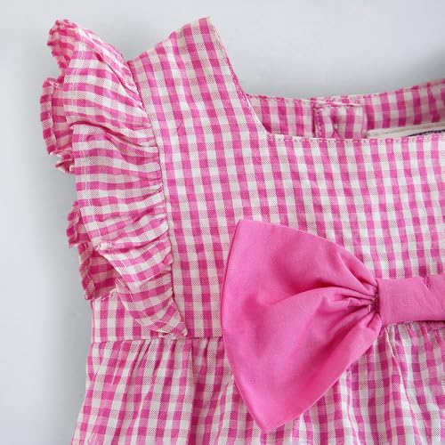 Hopscotch Cotton Bow Applique Onesie (0-3 Months)