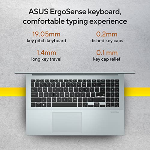 ASUS Vivobook Go 15 (2026), AMD Ryzen 3 7320U, AMD Radeon iGPU,8GB, 512GB, FHD, 15.6", (39.6 cm),Windows 11, M365 Basic(1 Year)* Office 2024, Green Gray, 1.63 Kg, E1504FA-BQ2323WS, Thin & Light Laptop
