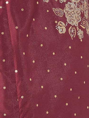 Max Women Foil Print A-line Kurta (Red_XL)