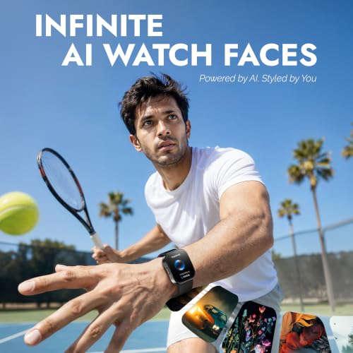 Titan ZEAL 2.0 Smartwatch with 1.85” AMOLED Display,60Hz Refresh Rate,Infinite AI Watch Faces,AI Chat,AI Voice assistant,Smart Hydration,Multiple Menu Styles,QR Hub,100+ Multisports,BT Calling- Green