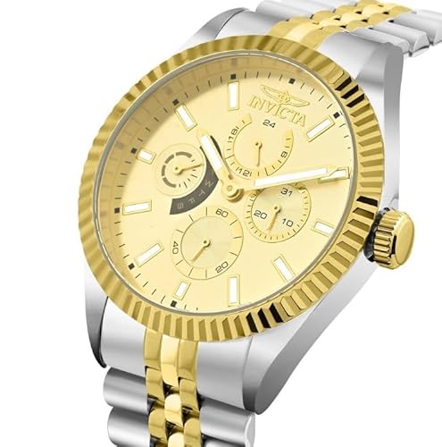 Invicta Specialty Quartz Caliber IM-Q-068 Movement Gold Dial Analog Watch for - Mens 49540_N