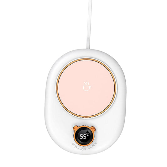 FABLOFTCoffee Mug Warmer Cup Heating Plate 2 Temparature Settings for Home Office White