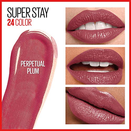 Maybelline New York Superstay 24, 2-Step Matte Lip colour, Perpetual Plum 055