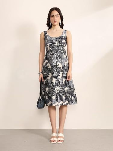 Kazo Clementine Midi Dress (Blue M)
