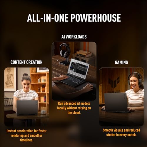 ASUS TUF A14 (2026),AMD Ryzen AI MAX+ 392, AMD Radeon 8060S iGPU,32GB RAM,1TB SSD, QHD+, 14"(35.5 cm),Windows 11, M365 Basic(1Y)* Office 2024,Jaeger Gray,1.48 Kg,FA401EA-RG020WS, Creator/Gaming Laptop