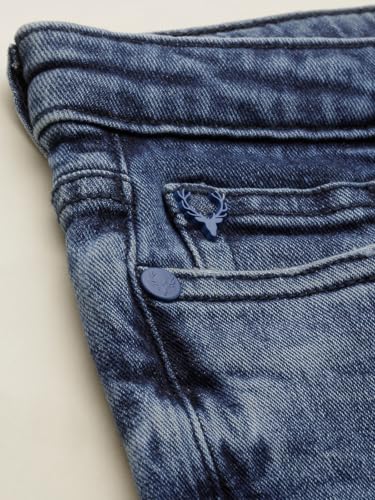 Girls Blue Solid Shorts