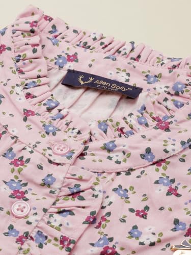 Girls Pink Print Casual Top