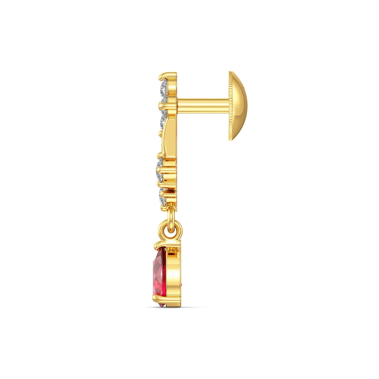 Joyalukkas Impress Collection 22k Yellow Gold Stud Earrings for Women