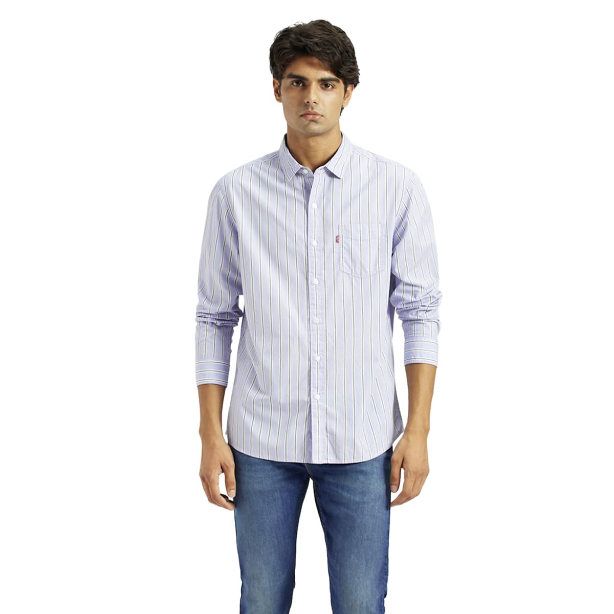 Levi's Men's Slim Fit Shirt (32907-0520_Blue