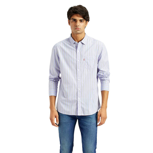 Levi's Men's Slim Fit Shirt (32907-0520_Blue