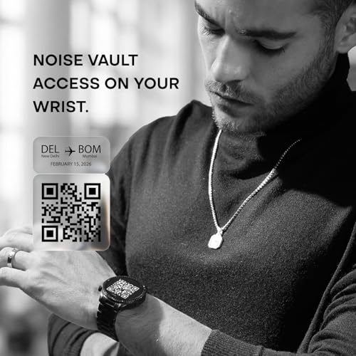 Noise Newly Launched Halo 3 Smart Watch with 1.43” AMOLED Display, 1000 NITS Brightness, Premium Metal Design, Powered by AI Pro, AI Transcription, Morning Briefs, 7-Day Battery (Elite Black)