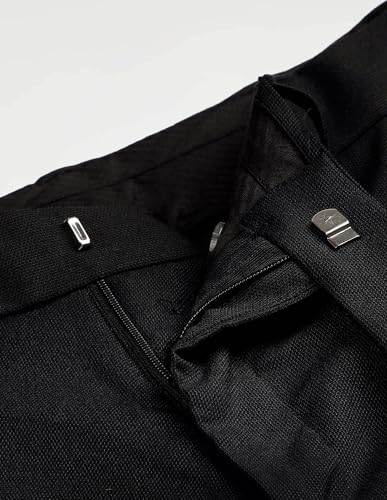 Arrow Men's Textured Dobby Trousers (ARAKTR2019_Black_32)