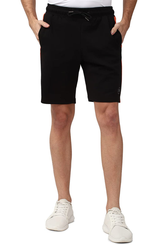 Van Heusen Men's Bermuda Shorts (VFLOAATFD79450_Black