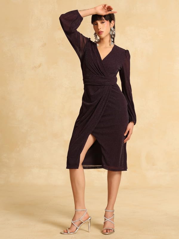 Kazo Manny Midi Dress Purple