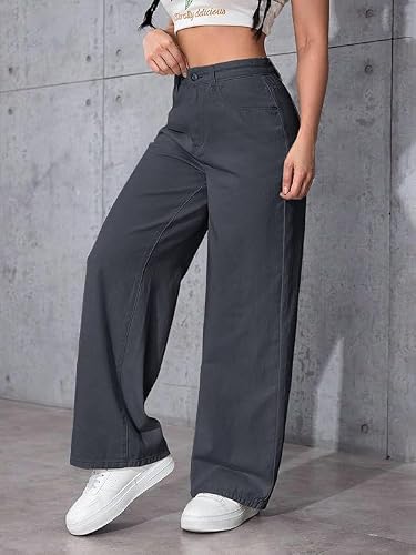 TAGAS Women's Jeans || Womens Pant ||Cargo ||Girls high Rise Pant||(WDJ-8) Dark Grey