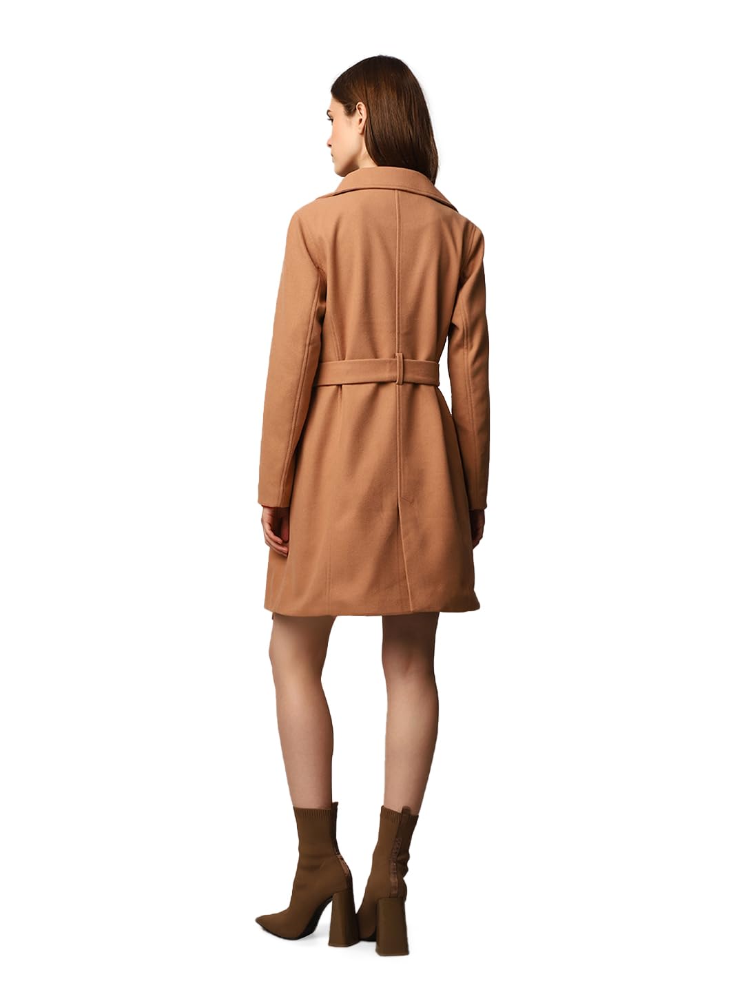 ONLY Women's Loose Fit Brown Coat
