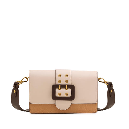 Miraggio Adrianne Sling Bag For Women With Adjustable & Detachable Broad Strap | Sling Bags For Women Stylish | Structured Crossbody Bag (Beige)