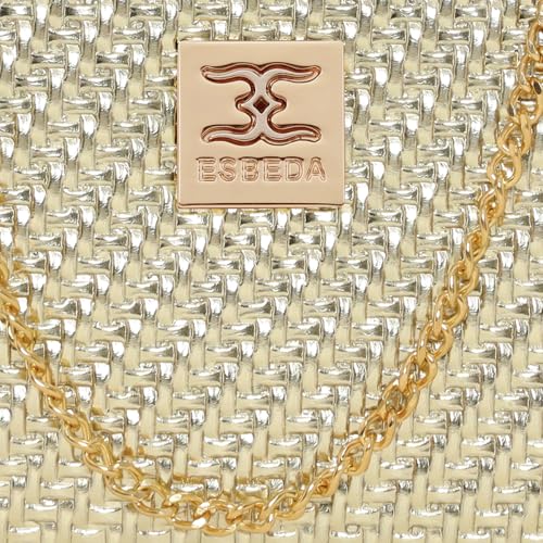 ESBEDA Gold Color Sparkle Luxe Women’s Clutch For WomensStylish Clutch | Gift Bag For Women