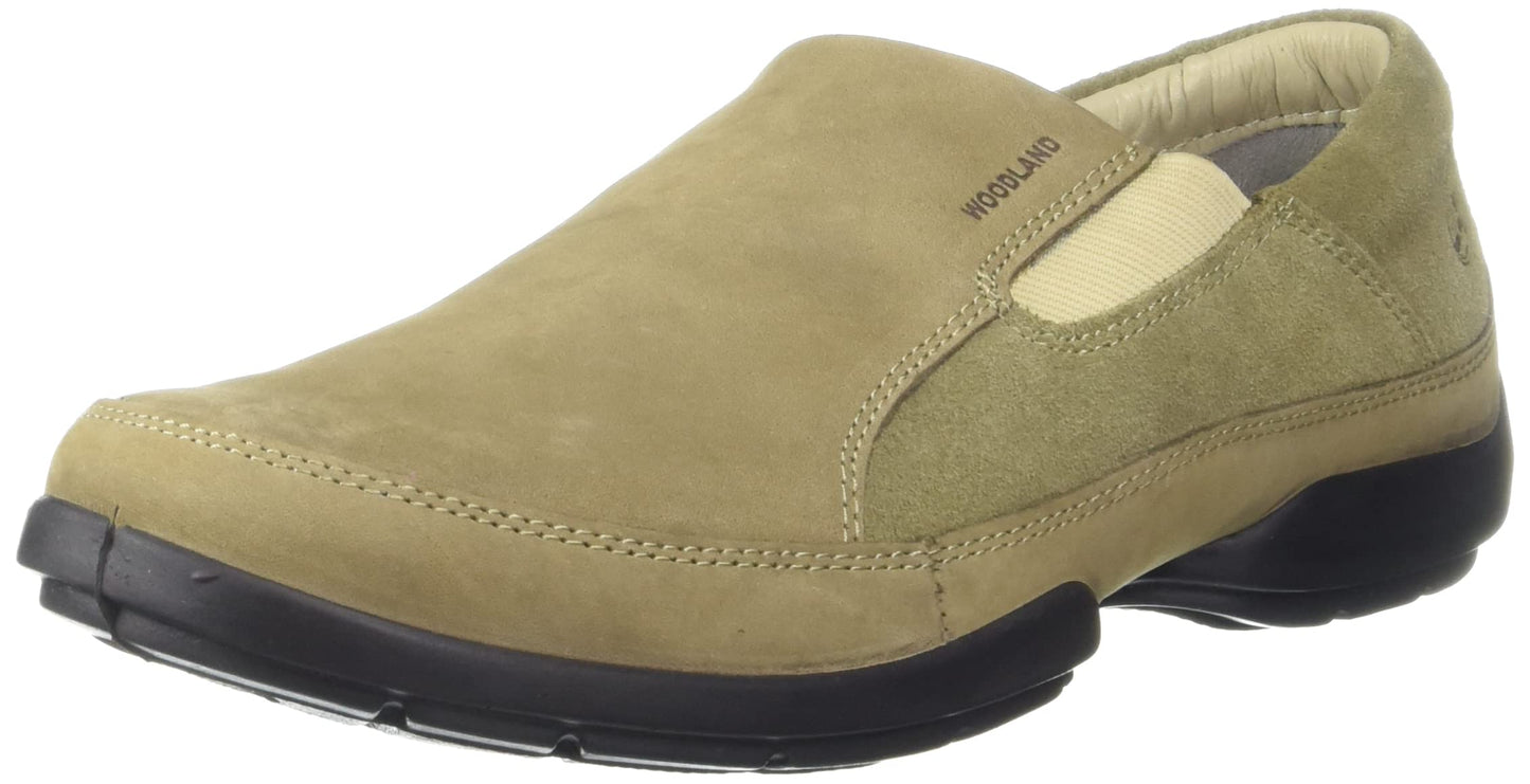 Woodland Men Dubai Khaki Slip-On Shoes