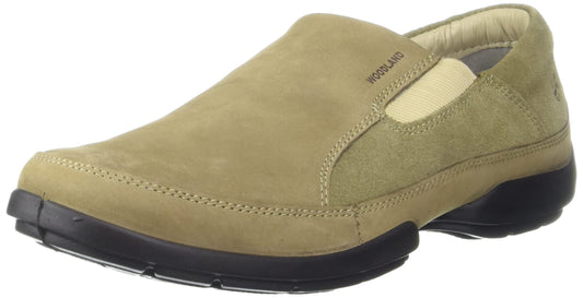 Woodland Men Dubai Khaki Slip-On Shoes