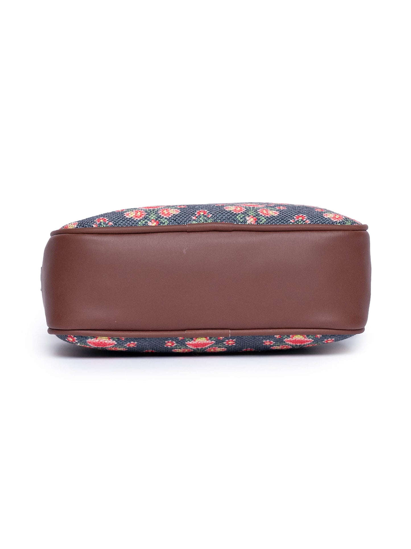 ZOUK Sling Bag | Crossbody Bags for Women | Women's Handbags | Stylish | Vegan Leather Evening Bag | Travel & Office Use | Purse and Wallet | Mughal Garden Print Print