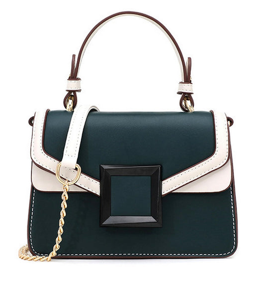 Diva Dale Fashionable Crossbody Sling Bag Satchel for Women | Elegant PU Leather Shoulder Bag with Chain Strap | Small Handbag for Daily and Office Use