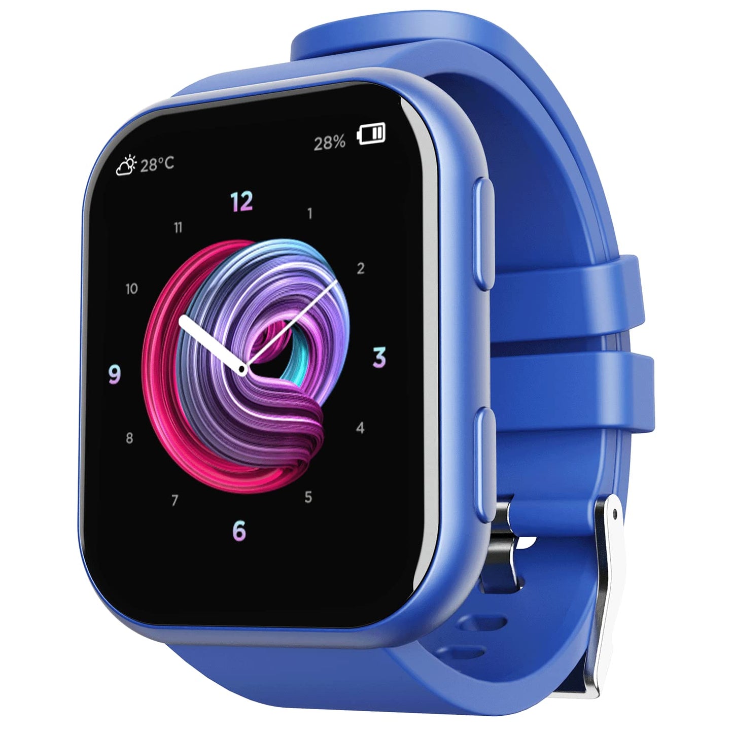 boAt Blaze Smart Watch with 1.75” HD Display, Fast Charge, Apollo 3 Blue Plus Processor, 24x7 Heart Rate & SpO2 Monitor, Multiple Watch Faces, Multiple Sports Modes & 7 Days Battery Life(Deep Blue)