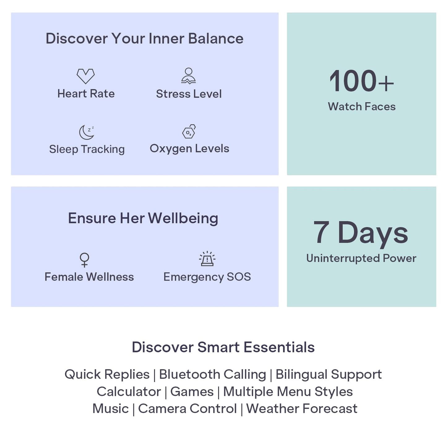 Boat Lunar Discovery Neo, 1.39" (3.5 cm) Round HD Display, Premium Metallic Finish, Animated Watchfaces, 100+ Sports Mode, Bluetooth Calling, Smart Watch for Men & Women (Ocean Blue)