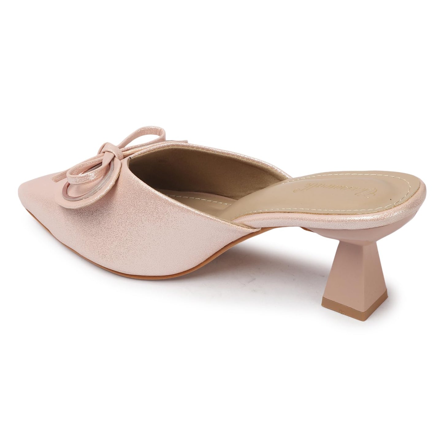 CHARMWALK Elegant Black Kitten Heels for Women | Classy & Comfortable for Formal Events (Sultan, UK Footwear Size System, Adult, Women, Numeric, Medium, 8)