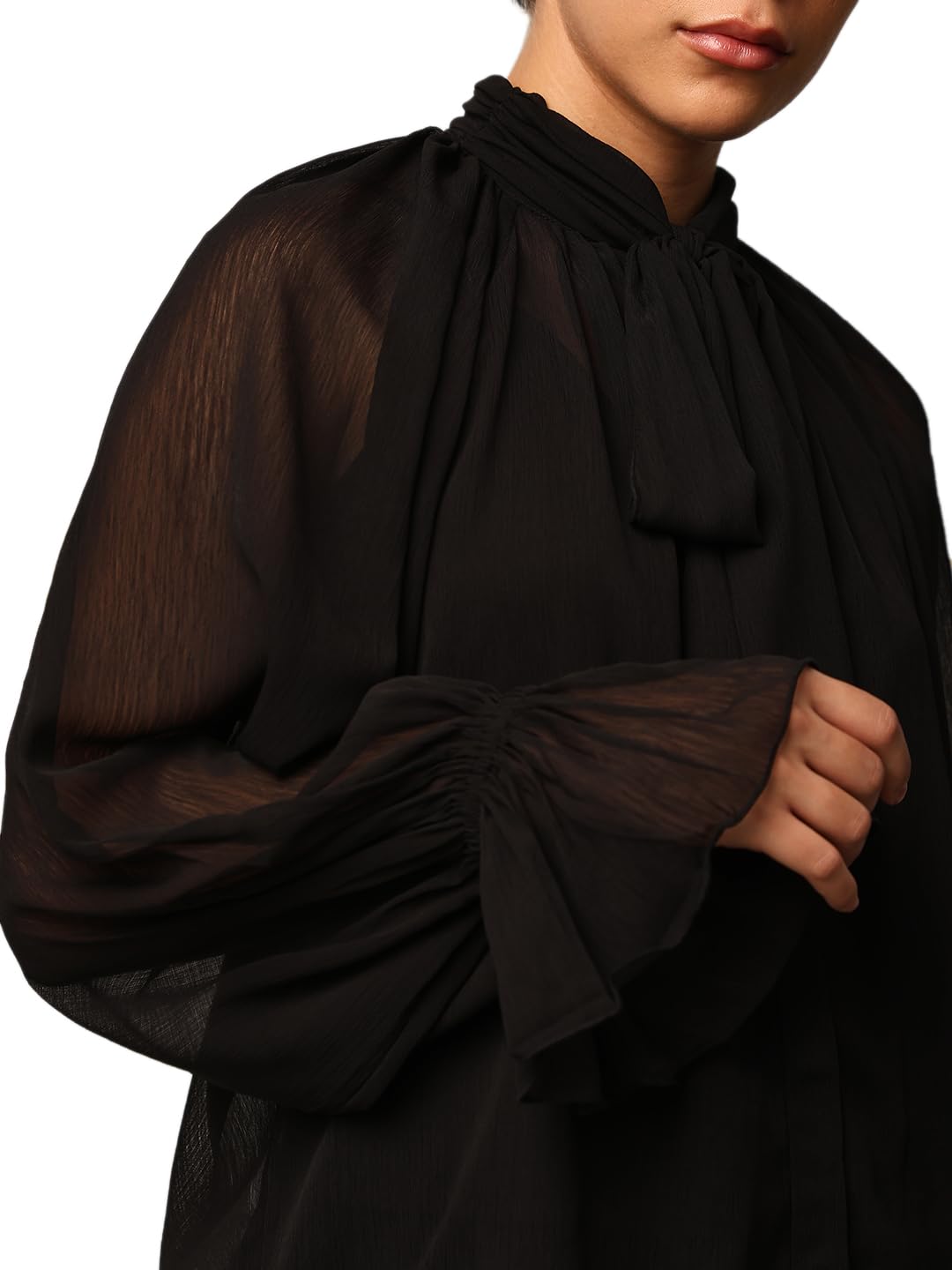 ONLY Women's Regular Fit Black Top