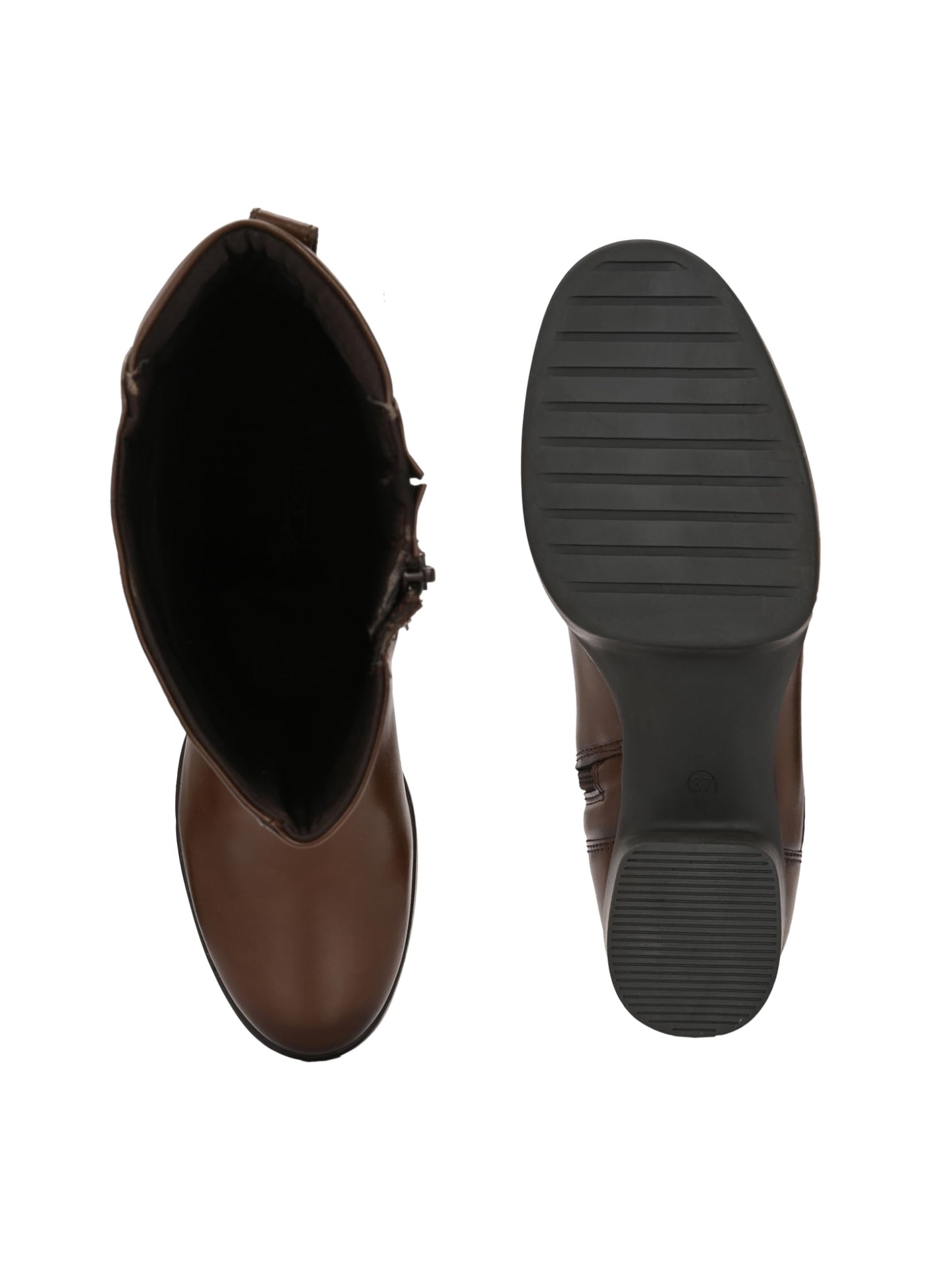 Delize Brown Women Knee ankle boots 66370-40