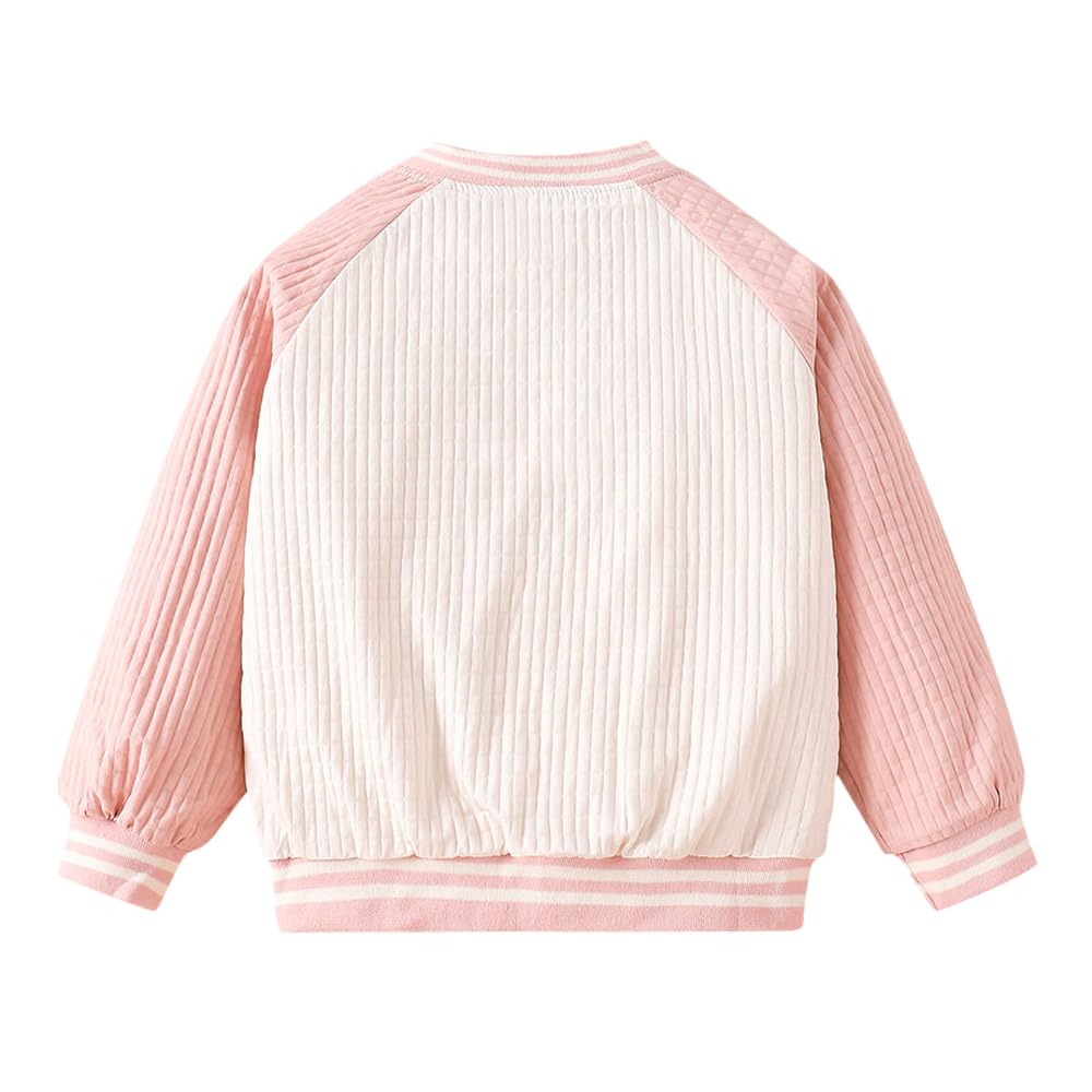 Hopscotch Girls Polyester Waist Length Jackets in White Color For Ages 3-4 Years