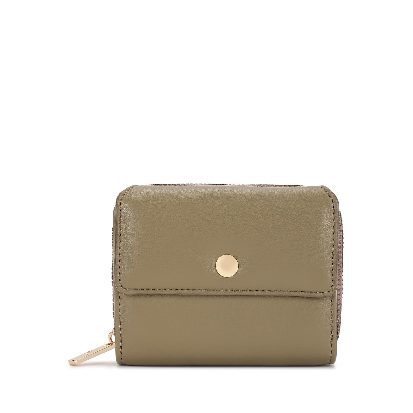 Fastrack Women's Mini Organizer Wallet | Flap Closure, Tri-Fold Design, Zip Coin Pocket, Card & Cash Slots | Compact & Organized | 6 Months Warranty