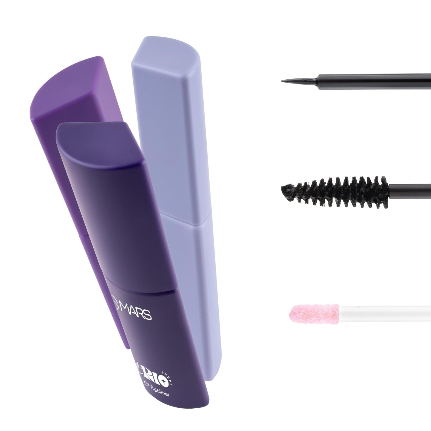 MARS TRIO Treat 3-IN-1 Eye Makeup Kit with Eyeliner, Mascara & Eyeshadow (24.50gm) | Travel Friendly Design | Long-Lasting | Versatile | Effortles Application