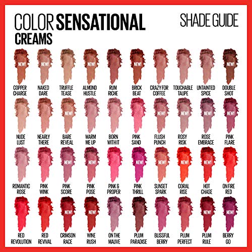 Maybelline New York Color Sensational Cream Finish Lipcolor, Plum Perfect 4.2g