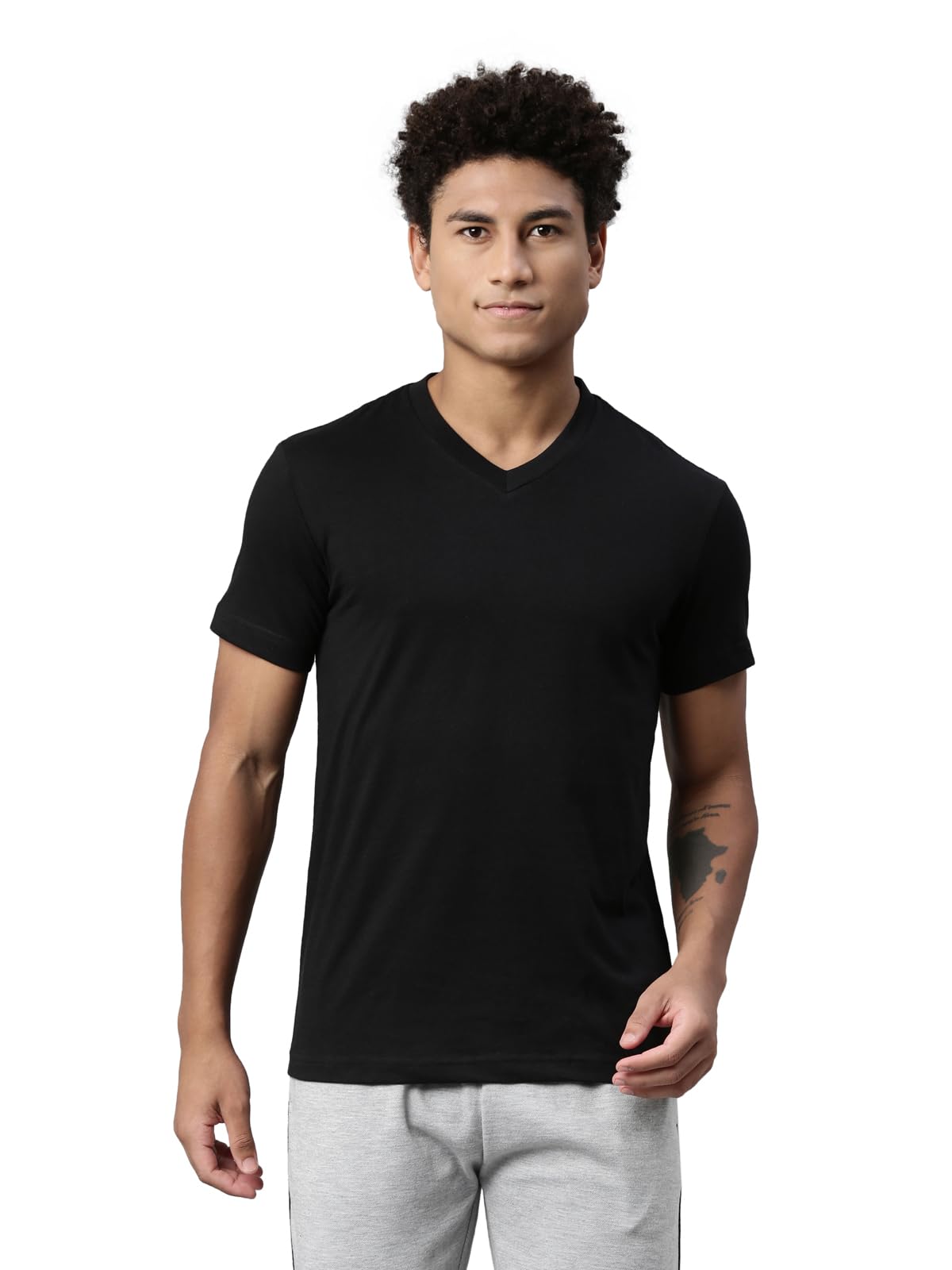 Levi's Men's Plain Regular Fit T-Shirt (PR682213_Black S)